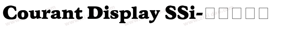 Courant Display SSi字体转换